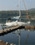 charter yacht on a pontoon in turkey