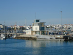 the control tower for the marina at rota on the bay of cadiz