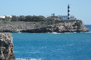 Porto Colom, entrance to the harbour